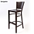 Elegant Bergamo Restaurant Chair 3D model small image 2