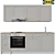 Modern IKEA Knokskhult Kitchen: Cabinets, Oven, Induction Cooktop, Hood, Sink & Faucet 3D model small image 1