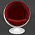 Eero Aarnio Ball Chair: Iconic Design 3D model small image 1