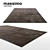 Elegant Earth Charcoal Rug 3D model small image 1