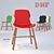 Elegant DHF 190-DPP Wooden Chair 3D model small image 1