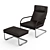 Walter Knoll George Lounge: Stylish Leather Lounge Chair 3D model small image 1