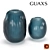 Oceanic Embossed Glass Vase 3D model small image 1