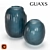 Oceanic Embossed Glass Vase 3D model small image 3