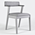 Elegant HongKong Walnut Chair 3D model small image 3