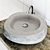 Polished Stone Washed Granite Basin 3D model small image 2