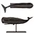 Graceful Whale Sculpture 3D model small image 1