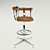 Pim - Stylish and Comfortable Bar Chair 3D model small image 1