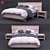 Cozy Rustic Bed 3D model small image 1