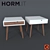 Elegant Coffee Table with Drawer by Horm.it 3D model small image 1