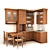 Compact and Stylish: Scavolini Amelie Kitchen 3D model small image 1