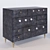 Elegant Kelly Wearstler Chest & Nightstand 3D model small image 2