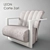 Title:  Elegant Italian Leon Corte Zari Chair 3D model small image 1