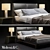 Modern Double Bed by Molteni 3D model small image 1