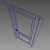 Classic Single-sided Door 3D model small image 3