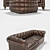 Cargo Chester Sofa: Realistic 3D Model with Jerome & Smith Collection 3D model small image 2