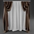 Classical Style Curtain 3D model small image 1