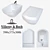 Villeroy&Boch Sentique: Luxurious Toilet & Bidet 3D model small image 1