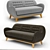 Habitat Balthasar Fabric Sofa 3D model small image 2