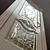 Elegant Vintage Glass Doors 3D model small image 2