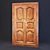 Solid Wood Entrance Door with Locks 3D model small image 1