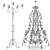 Elegant Iron Candelabra: Rialto Floor Ambiance 3D model small image 2