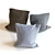 Title: Marvelous Designer Trio: Comfy Upright Pillows 3D model small image 1