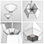 Cosmo Eliot Stainless Steel Pendant Light 3D model small image 3