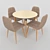 Elegant Beyz Lilou: Table & Chair 3D model small image 1