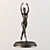 Elegant Ballet Dancer Figurine 3D model small image 1