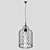 Elegant Glass Ceiling Pendant 3D model small image 1