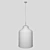 Elegant Glass Ceiling Pendant 3D model small image 3