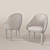 Elegant Gia Chair: Sleek Design & Exceptional Comfort 3D model small image 2