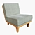 Elegant Van Beuren Lounge Chair 3D model small image 1
