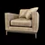 Luxury Hockney Deluxe Armchair 3D model small image 1