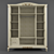 Golden Patterned Beige Wardrobe 3D model small image 2