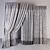 Luxury Curtain Set: High-poly, 4 Types 3D model small image 2