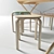 Modern Birch Table and Chairs 3D model small image 2