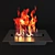 Planika PF-02: Stylish Bio-Fireplace 3D model small image 1