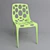 Sleek Plastic Hero Chair 3D model small image 1