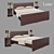 Luxury Leather Bed: 3ds Max, VRay, High Quality 3D model small image 1