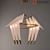 Elegant Perch Light: Origami Bird Lamp 3D model small image 3