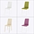 Quirky Chair: Modern Design, Premium Materials 3D model small image 2