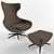 Ultimate Comfort: LEOLUX CARUZZO Leather Armchair 3D model small image 2
