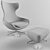 Ultimate Comfort: LEOLUX CARUZZO Leather Armchair 3D model small image 3