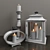 Elegant Candlestick Set 3D model small image 2