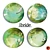 Ibride Decorative Plates Collection 3D model small image 3