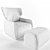 Elegant ILARY Armchair: Exquisite Comfort 3D model small image 3