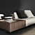 Sophisticated Minotti Sofa Ensemble 3D model small image 2