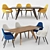 Elevate Your Conference: Organic Solvay Table & Chairs 3D model small image 2